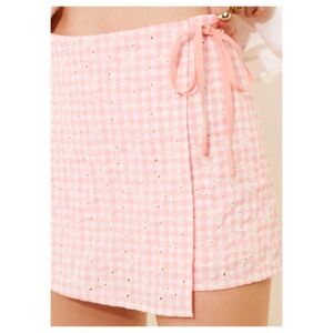 NWT 4SI3NNA Seersucker Mini Skort